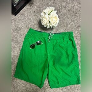 Old Navy Bright Green Men's Board Shorts,size large